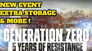 Generation Zero Birthday Update ! New Event, More Storage & More !