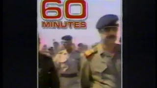 Saddam Hussein  - 60 Mintues  - CBS Commercial  - Persian Gulf War  - Scud Missile (1991)
