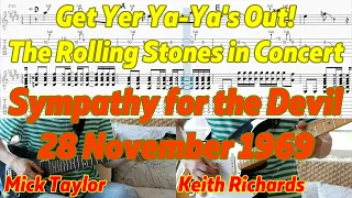 Sympathy For The Devil - Get Yer Ya-Ya's Out! - Keith Richards & Mick Taylor Guitar Cover + TAB