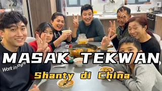 MASAK TEKWAN KHAS PALEMBANG BERSAMA MAMA MERTUA CHINA KU,SATU KUALI BESAR LUDES TAK BESISAH