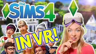 I played Sims 4 in VR on QUEST 2 and it BLEW MY MIND! Gameplay and tutorial using VorpX