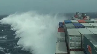 Cargo is lost as ships during a STORM.