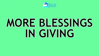 2024-04-17 More Blessings in Giving - Ed Lapiz