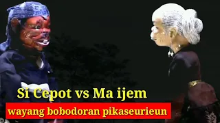 Wayang bobodoran Si Cepot vs ijem Dalang Hj Asep Sunandar Sunarya @AZchannel03