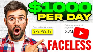 CRAZY $1,000 A Day Faceless YouTube Channel Strategy