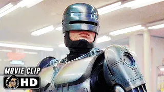 Store Robbery Scene | ROBOCOP (1987) Sci-Fi, Movie CLIP HD