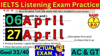 06 April & 27 April 2024 IELTS Listening Practice Test 2024 With Answers | IELTS | BC & IDP