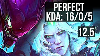 KHA'ZIX vs VIEGO (JNG) | 16/0/5, Legendary, 68% winrate | EUW Grandmaster | 12.5