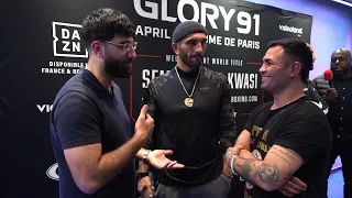 GLORY 91  Post-Fight interview Bahram "The Goldenwolf" Rajabzadeh