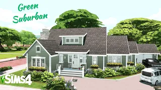 Green Suburban Home // NO CC // Sims 4 Speedbuild