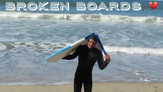 BROKEN BOARDS - WINTER SURFING