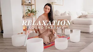 Sound Healing Guided Meditation | Singing Bowls Sound Bath for Relaxation 😌 Leeor Alexandra