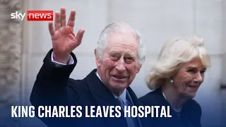 King Charles leaves hospital after three-night stay following prostate treatment
