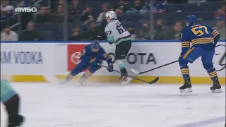 Rasmus Dahlin Throws Hip Check On Morgan Geekie