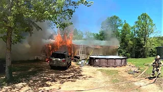 BFD - Working Structure Fire *Helmet Cam*