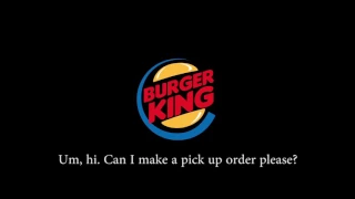Ordering McDonald's Food at Burger King- Prank Call