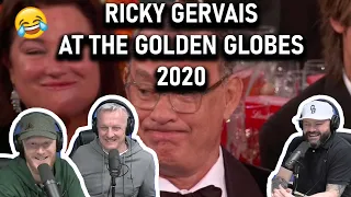 Ricky Gervais at the Golden Globes 2020 REACTION!! | OFFICE BLOKES REACT!!