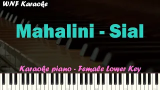 Mahalini - Sial Karaoke Piano (Female Lower Key)