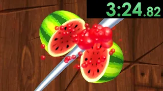 I decided to speedrun Fruit Ninja and it was more intense than I remembered