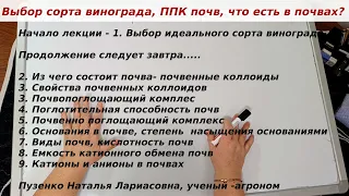 Идеальный сорт винограда, почвопоглощающий комплекс ППК, что доступно/недоступно растениям в почве?