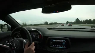 Chevrolet Camaro 2SS V8 461HP on German Autobahn.