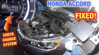 Honda check charging system   ||  Honda Accord Check Charge system indication on