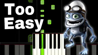 Crazy Frog - Axel F | EASY Piano Tutorial #Shorts