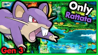 Can I Beat Pokemon Emerald with ONLY Rattata? 🔴 Pokemon Challenges ► NO ITEMS IN BATTLE