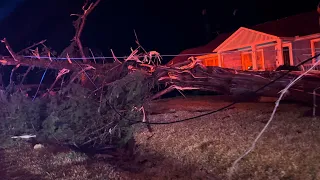 Crockett Texas Tornado Damage