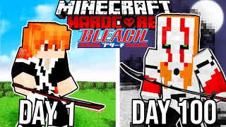 I Survived 100 DAYS as a HOLLOW in BLEACH Minecraft!