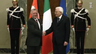 Mattarella riceve re Abdullah II di Giordania e la regina Rania