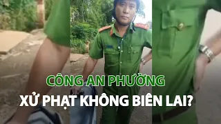 Xôn xao clip công an phường xử phạt giao thông không có biên lai thu tiền| VTC14