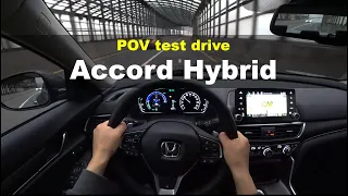 2021 Honda Accord Hybrid POV test drive