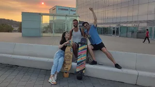 Longboard dancing, first steps in Barcelona