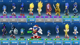 Sonic Forces Speed Battle - All 17 Sonic the Hedgehog Characters - Snowdrift Sonic New Character