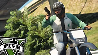 ENGANEI OS SEGURANÇAS COM MOTO BARULHENTA! - GTA V ASSASSINO DE ALUGUEL