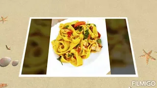 How to make lobster pasta with zucchini, cherry tomatoes, parsley and garlic (Han Solo pasta 😆)