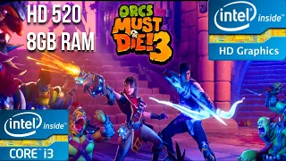 Orcs Must Die 3 | Intel HD 520 | 8 GB Ram | core i3 6006u | low end pc gameplay