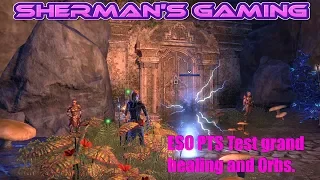 ESO PTS Test grand healing and Orbs.