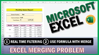 Excel cell merging problem, your worries are over! | A super simple and perfect solution!! 🔥🔥