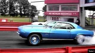 ULTRA RARE - 69 Camaro ZL1 vs Corvette LS6 - 1/4 Mile Drag Race - Road Test TV ®