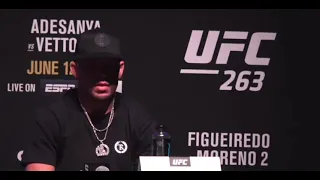 Israel Adesanya and Marvin Vettori in a cod lobby | UFC 263 Press Conference Highlights