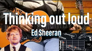 Ed Sheeran - Thinking Out Loud (Fingerstyle Cover Guitar) TAB + Chords + Lyrics [William Sandoval]