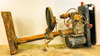 I Restored An Old, Rotten And Rusty Bench Drill To Make It Brand New // The Magic Of Restoration