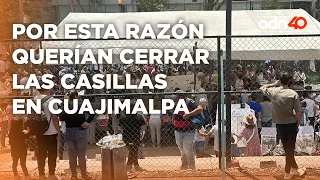 Supuesta amenaza de bomba ocasiona que policías intenten cerrar casilla en Cuajimalpa