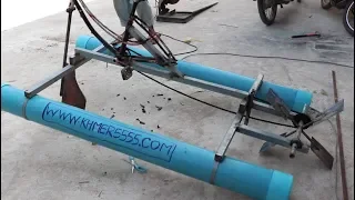 Homemade invention - How to do PVC bike boat destruction - Version 1