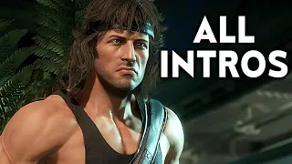 MORTAL KOMBAT 11 Rambo All Intros Dialogue Character Banter MK11