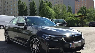 BMW 540i G30 M-Sport start-up sound, revs and acceleration