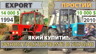Ринок Б/У тракторів МТЗ в Україні. За яку суму буде правильним рішенням купити трактор МТЗ 80-82.