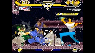 SK MUGEN - Marvin & May vs Drunk Goku & Franko